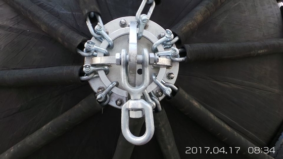 ISO17357 يوكوهاما الهوائية الحاجز الأسطوانة العائمة البحرية 50kpa مع انخفاض التآكل